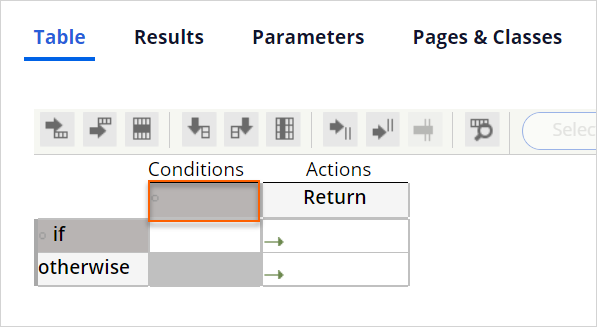 configure first row