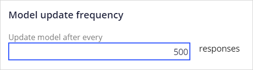 Model update frequency