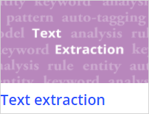 Text extraction models identify entities