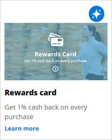 Rewards card tile