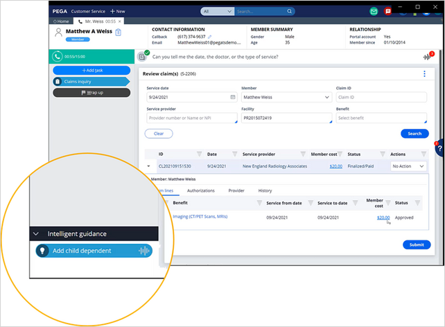 suggested case in Interaction Portal