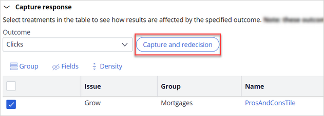 response capture button