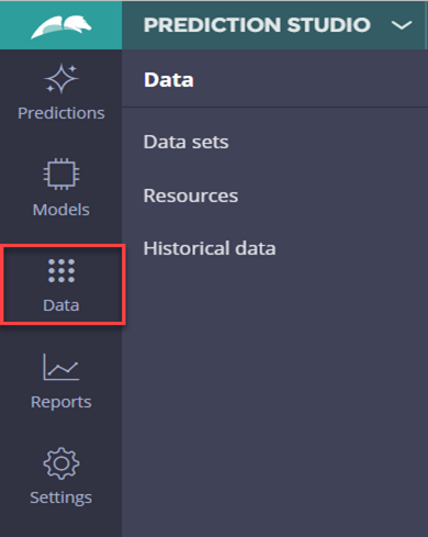 Prediction data work area