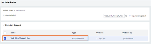 Include the model rule in the CR