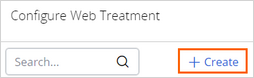 Create a web treatment