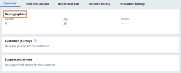 Customer demographics overview