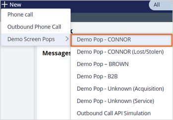 simulating a phone call