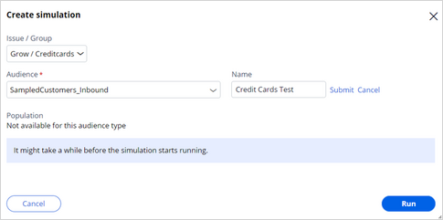 Create simulation window