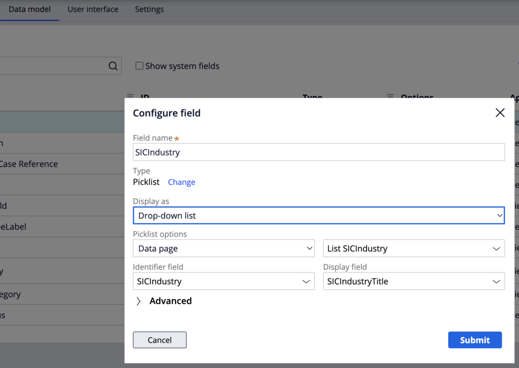 Configuring cascading dropdowns in App Studio